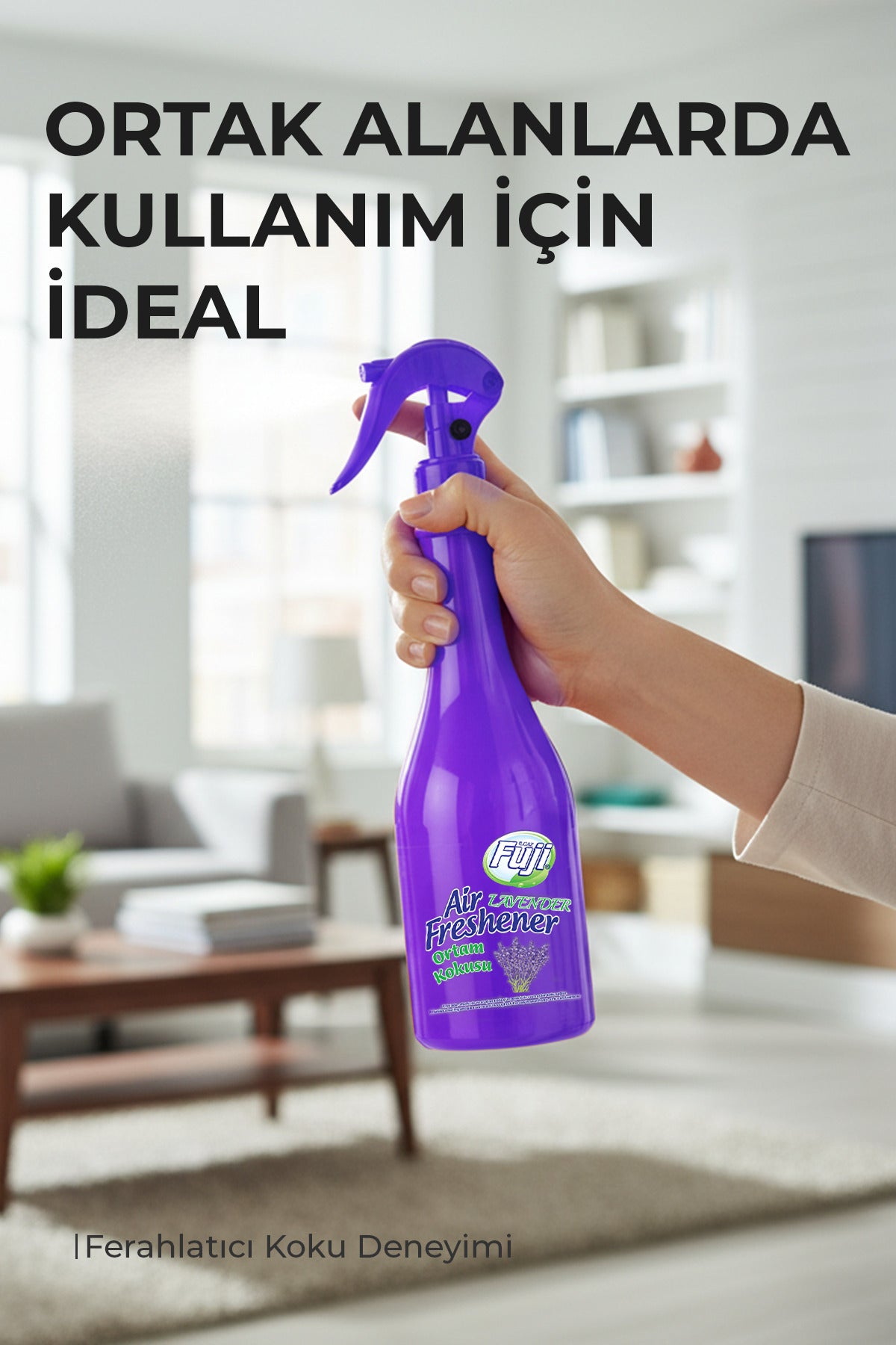 Lavanta Neon Oda Spreyi 6'lı Set 400 ml - Air Freshener Neon Ortam Kokusu Seti