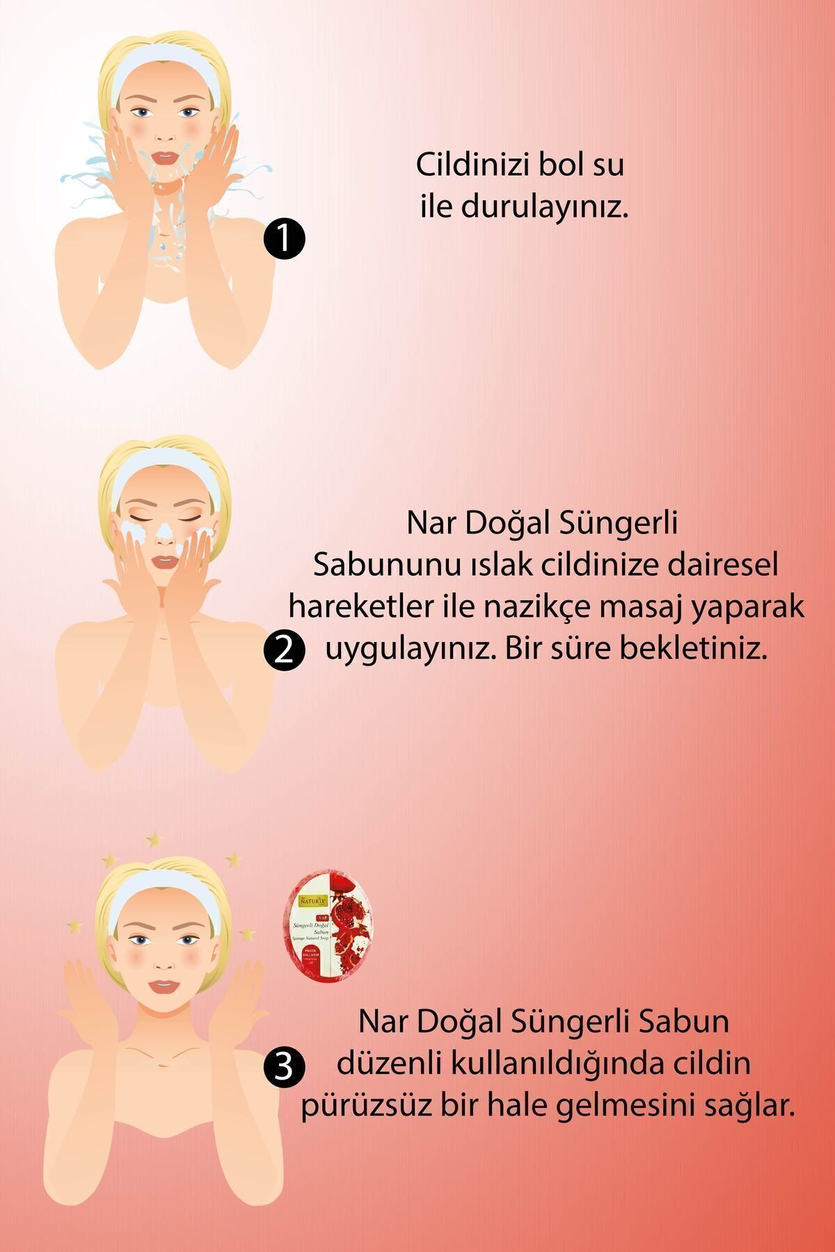 Nar Süngerli Sabun 150 gr | Antioksidan Ve Anti-aging Etkili Doğal Sabun
