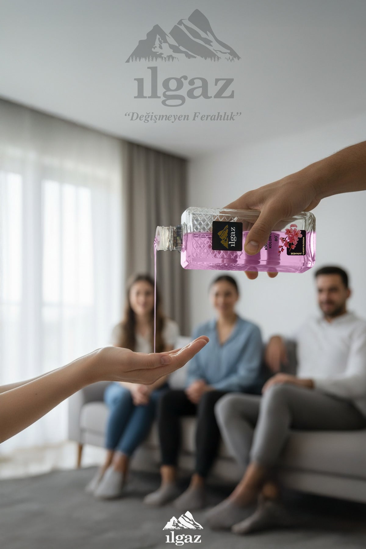 Japon Kiraz Çiçeği Kolonyası 4'lü Set 80 Derece 400 ml | Elegance Series