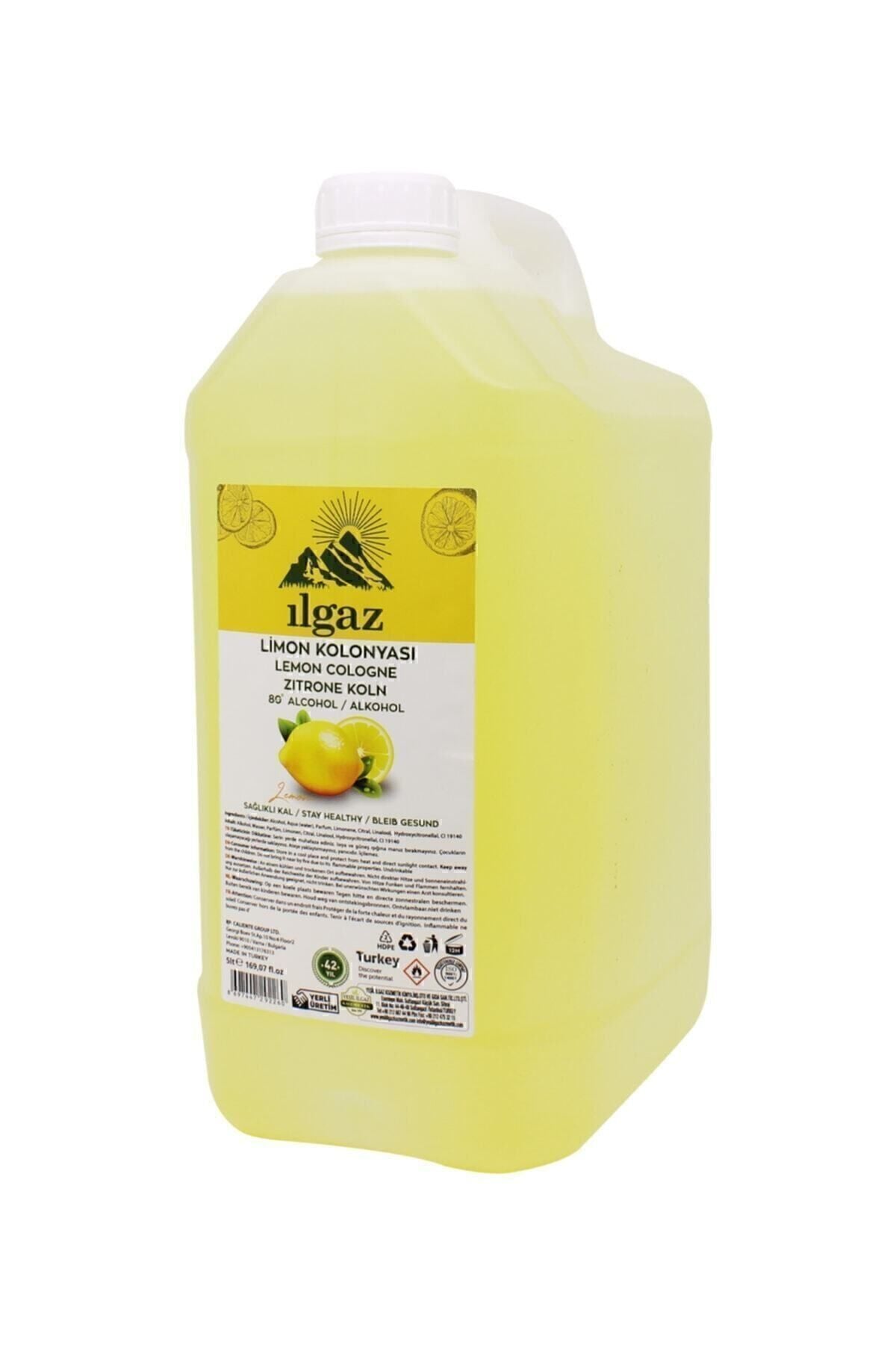 Limon Kolonyası 80 Derece 5 Litre | Ferahlatıcı Ve Geleneksel Kolonya