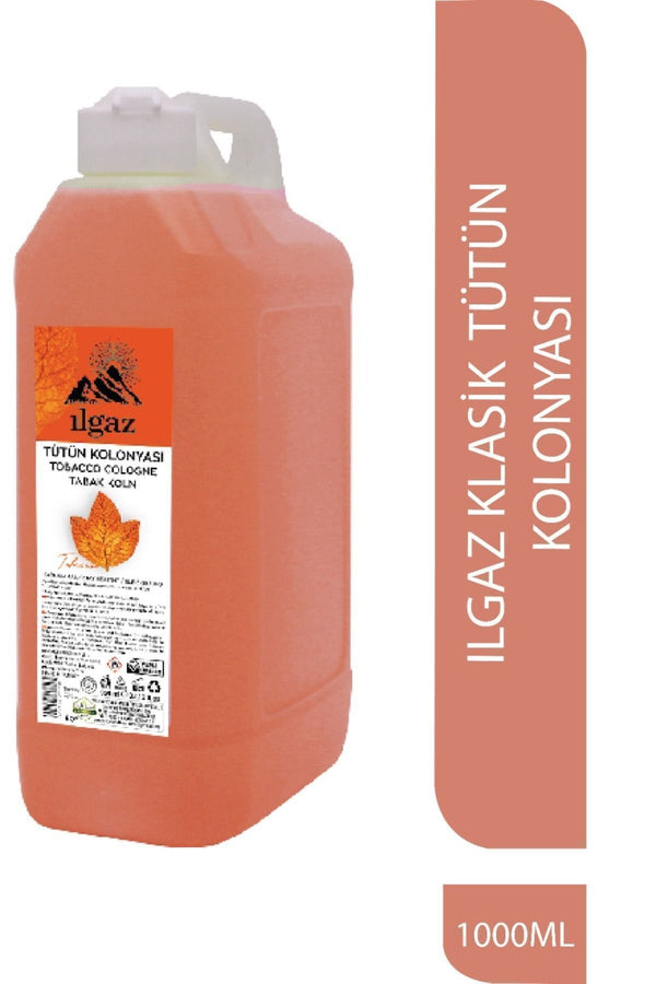 Tütün Kolonyası 60 Derece 1000 ml Bidon | Pratik Huni Kapaklı Büyük Boy Kolonya