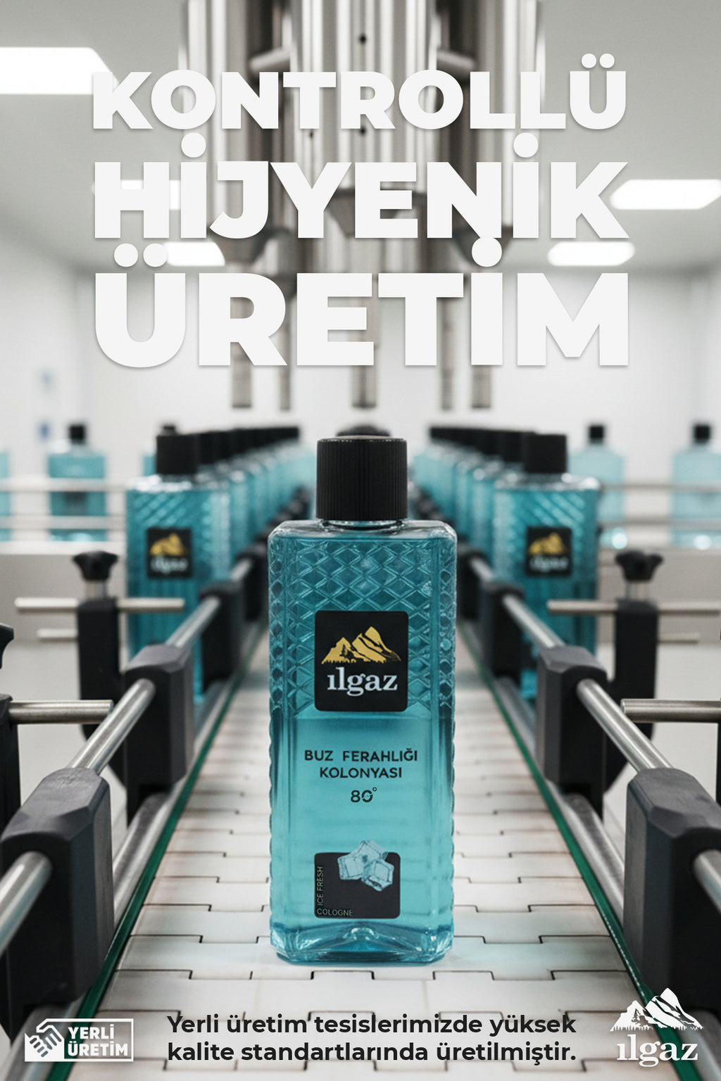 Buz Ferahlığı Kolonyası 80 Derece 400 ml | Elegance Series