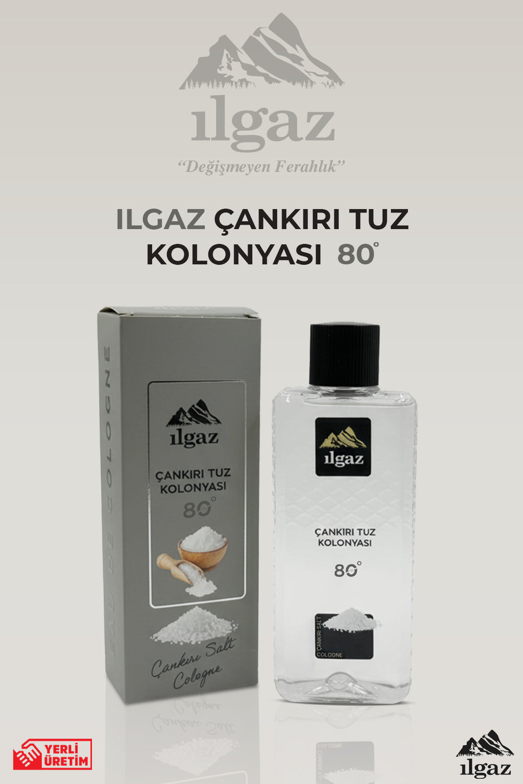 Çankırı Tuz Kolonyası - Ferahlatıcı ve Kalıcı Koku 80 Derece | Elegance Serisi - 400 ml
