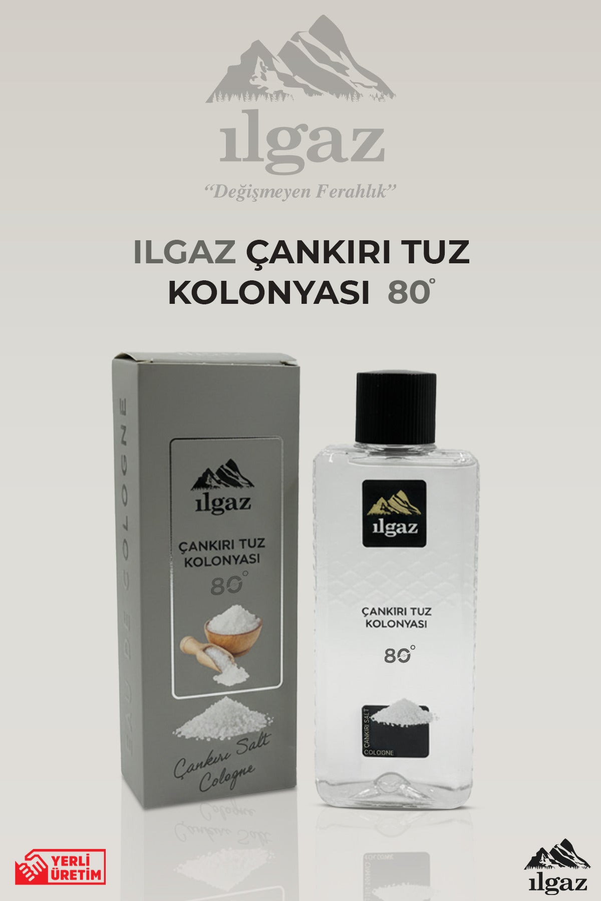 Çankırı Tuz Kolonyası - Ferahlatıcı ve Kalıcı Koku 80 Derece | Elegance Serisi - 400 ml
