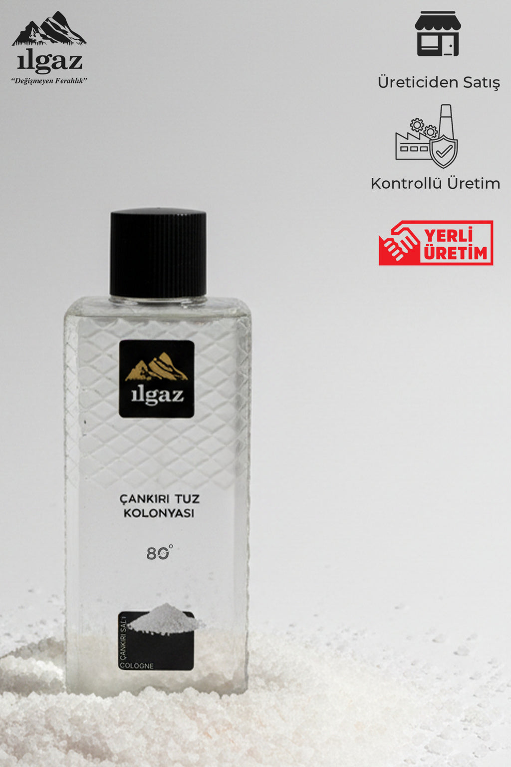 Çankırı Tuz Kolonyası - Ferahlatıcı ve Kalıcı Koku 80 Derece | Elegance Serisi - 400 ml