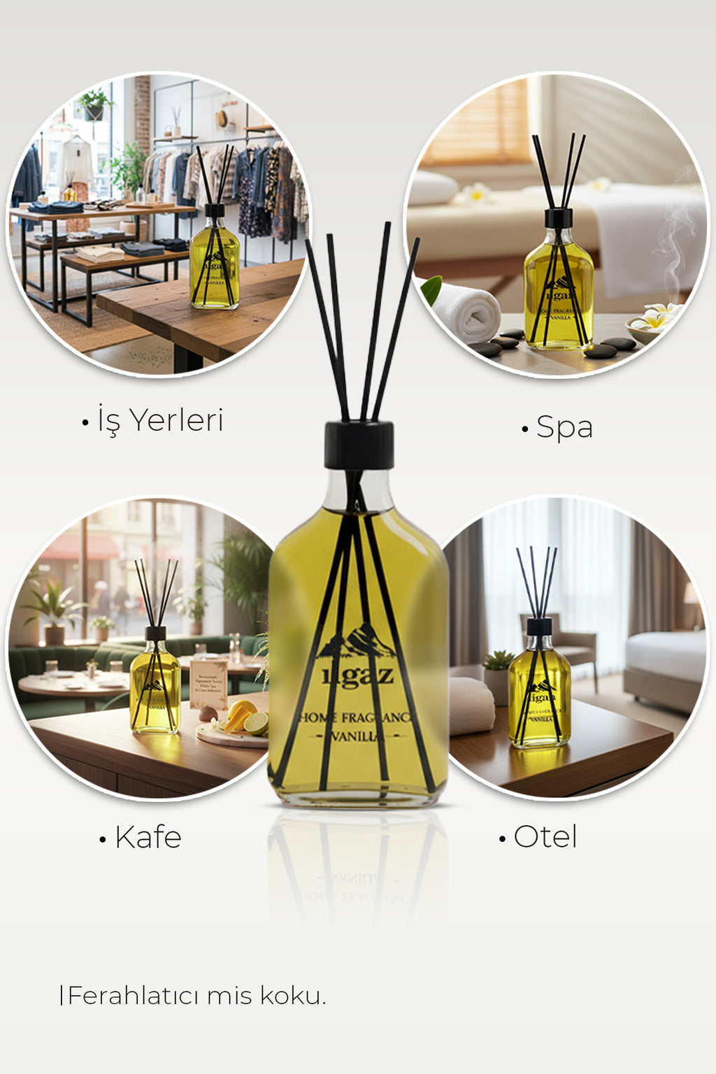 Vanilya Bambu Çubuklu Oda Kokusu 200 ML | XL Red Diffuser