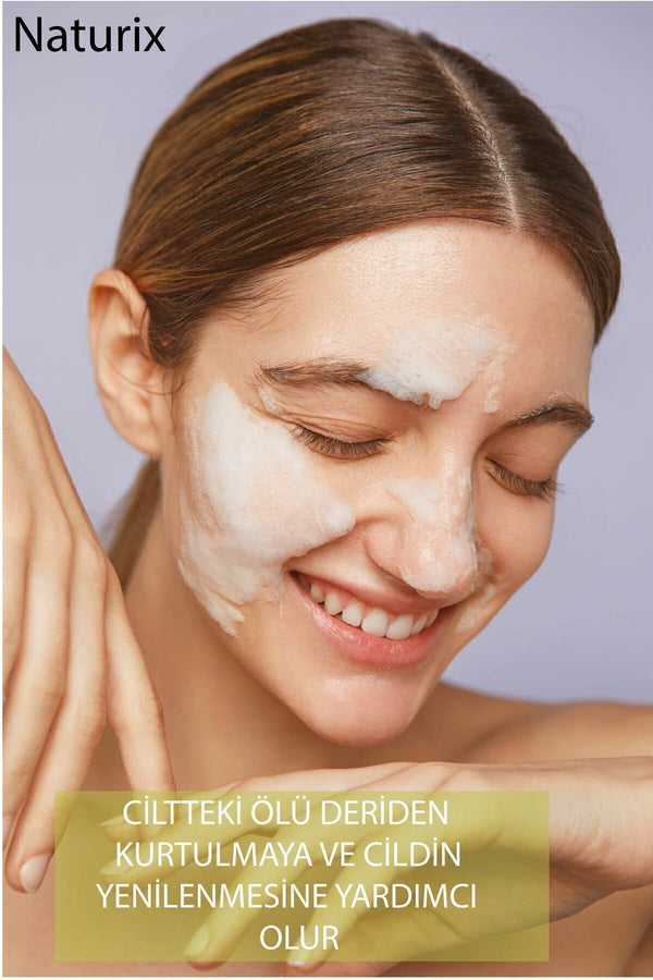 Keçi Sütü Süngerli Sabun 150 gr | Peeling Etkili, Kurutucu, Yenileyici