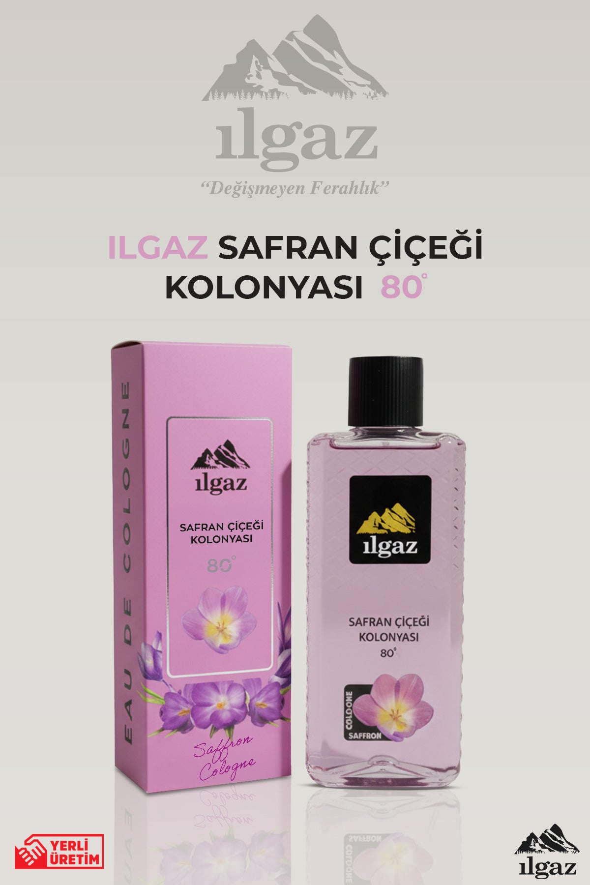 Safran Çiçeği Kolonyası 80 Derece 400 ml | Elegance Series