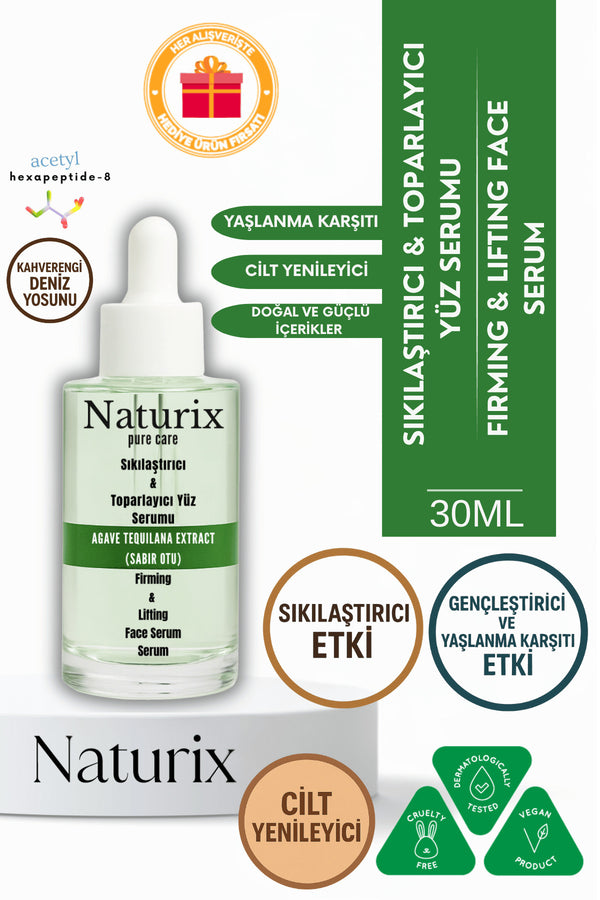 Sıkılaştırıcı & Toparlayıcı Yüz Serumu | Kahverengi Deniz Yosunu & Acetyl Hexapeptide-8 30 ml