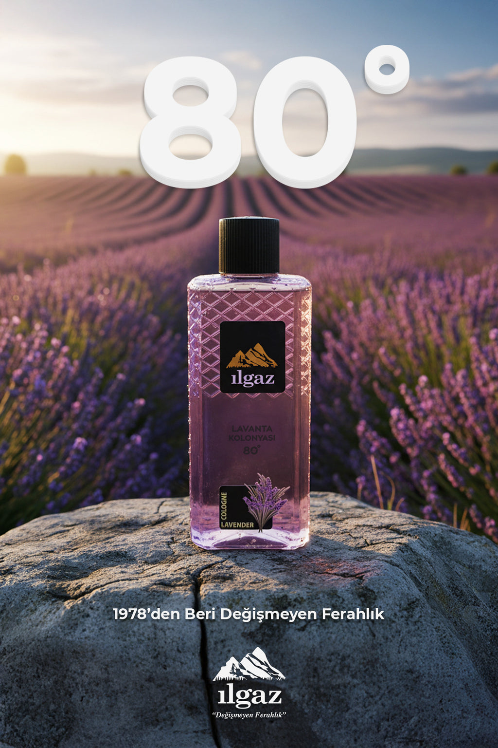 Lavanta Kolonyası 4'lü Set 80 Derece 400 ml | Elegance Series