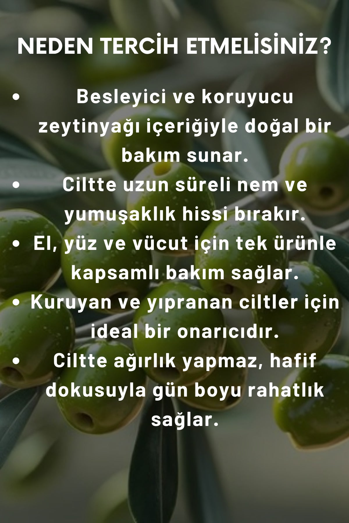 Zeytinyağlı Özlü El, Yüz Ve Vücut Bakım Kremi 250 ml | Vitaminli Yağlar Serisi - Yoğun Nem Terapisi