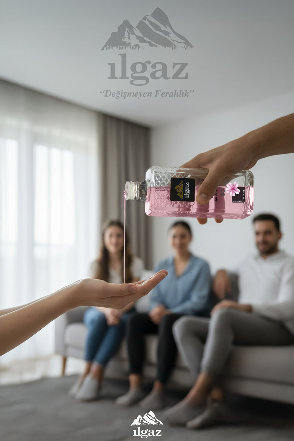 Kaşmir Kolonyası – 400 ml | 80 Derece, Zarif & Çiçeksi Ferahlık | Elegance Series