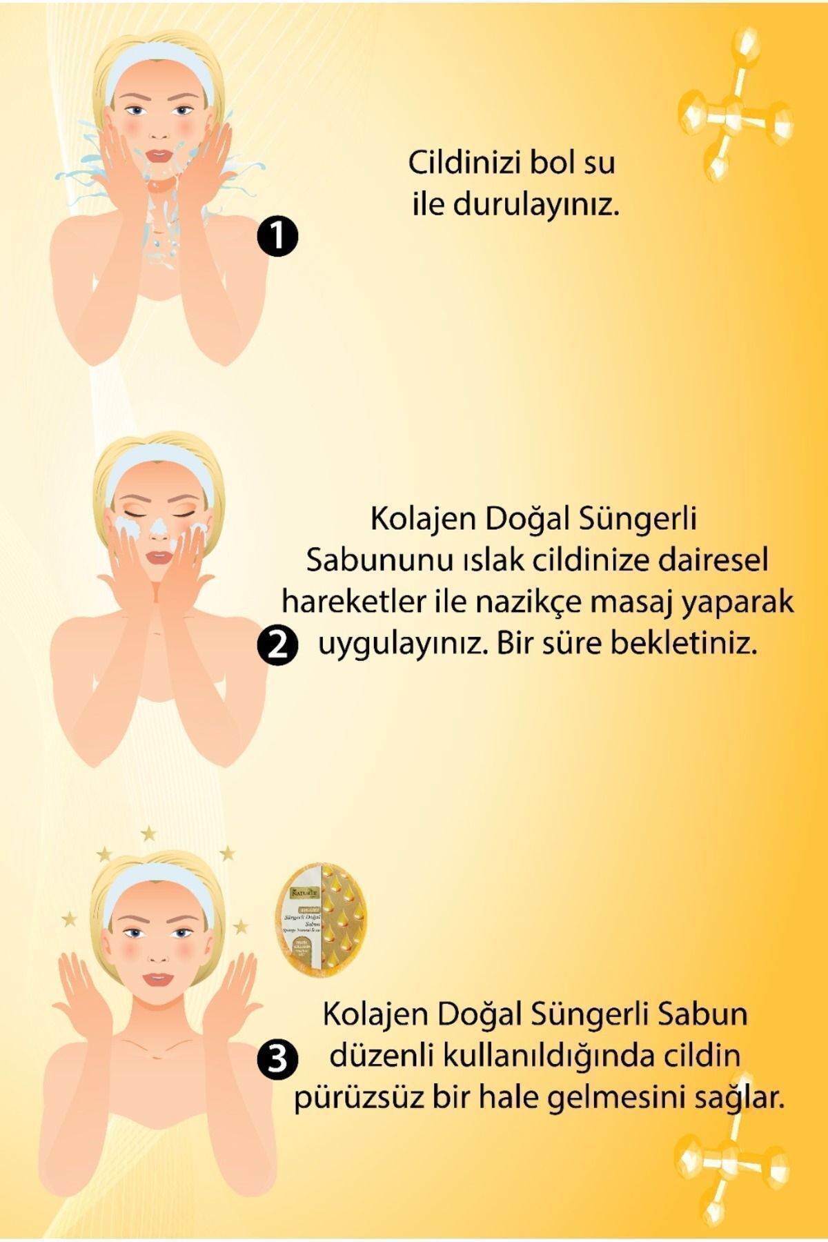 Kolajen Süngerli Sabun 150 gr | Doğal Collagen Soap | Derin Temizlik Ve Yaşlanma Karşıtı Bakım