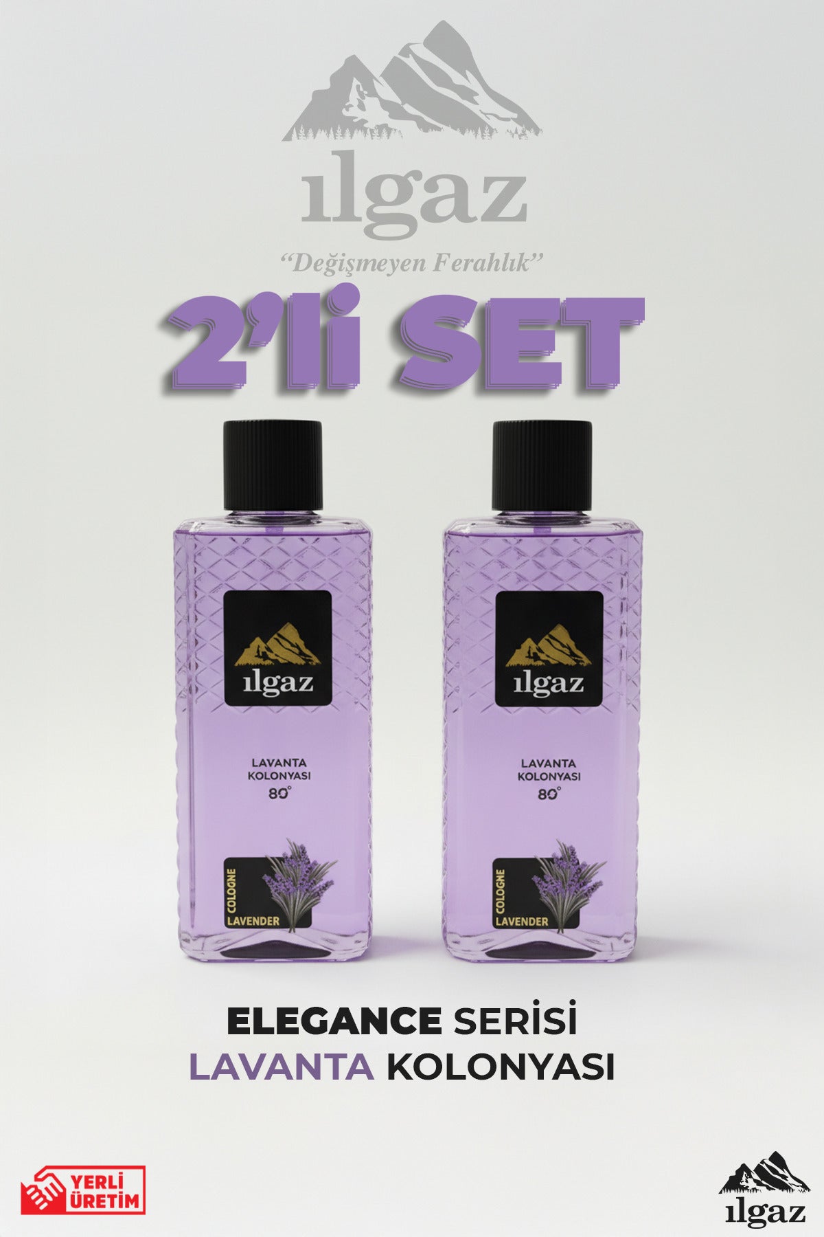 Lavanta Kolonyası 2'li Set 80 Derece 400 ml | Elegance Series