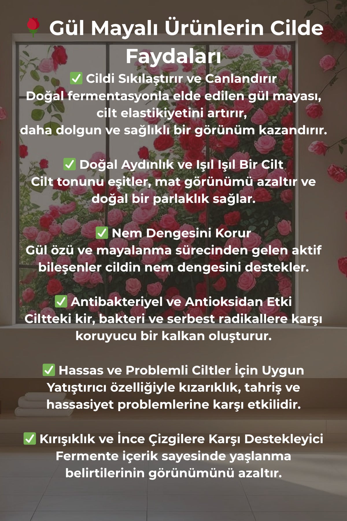 Gül Mayalı Cilt Temizleme Toniği 250 ml - Aydınlatıcı, Gözenek Sıkılaştırıcı Ve Siyah Nokta Karşıtı