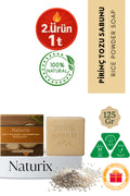 Pirinç Tozu Sabunu 125 gr | Cilt Beyazlatıcı Ve Peeling Etkili Doğal Sabun