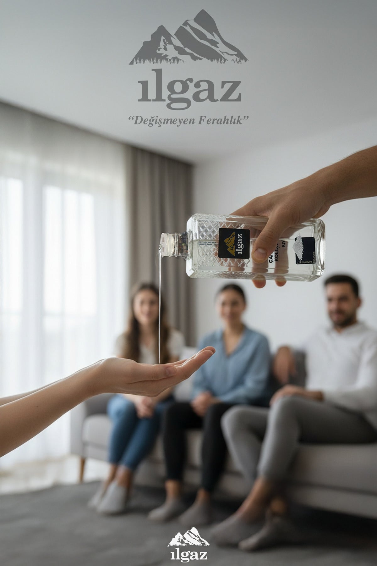 Çankırı Tuz Kolonyası 3'lü Set 80 Derece 400 ml | Elegance Series