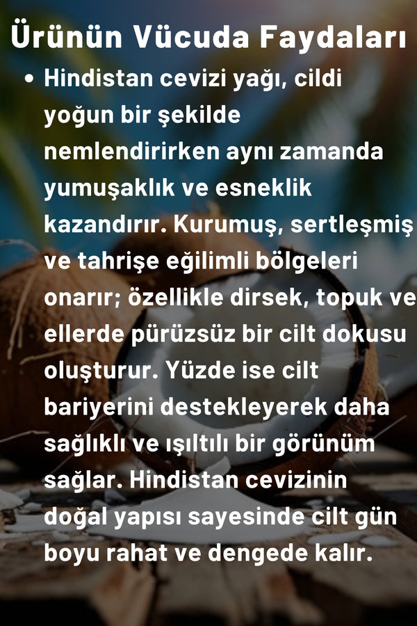 Hindistan Cevizi Özlü El, Yüz Ve Vücut Bakım Kremi 250 ml | Nemlendirici Ve Onarıcı Vücut Losyonu