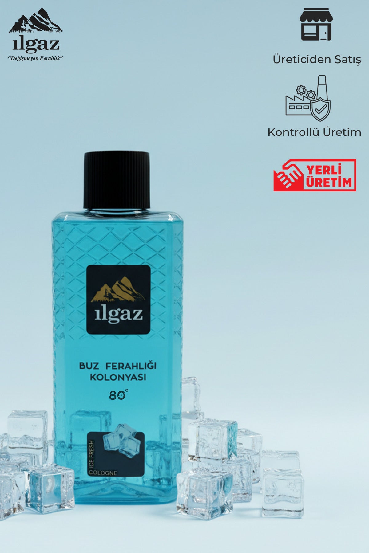 Buz Ferahlığı Kolonyası 80 Derece 400 ml | Elegance Series