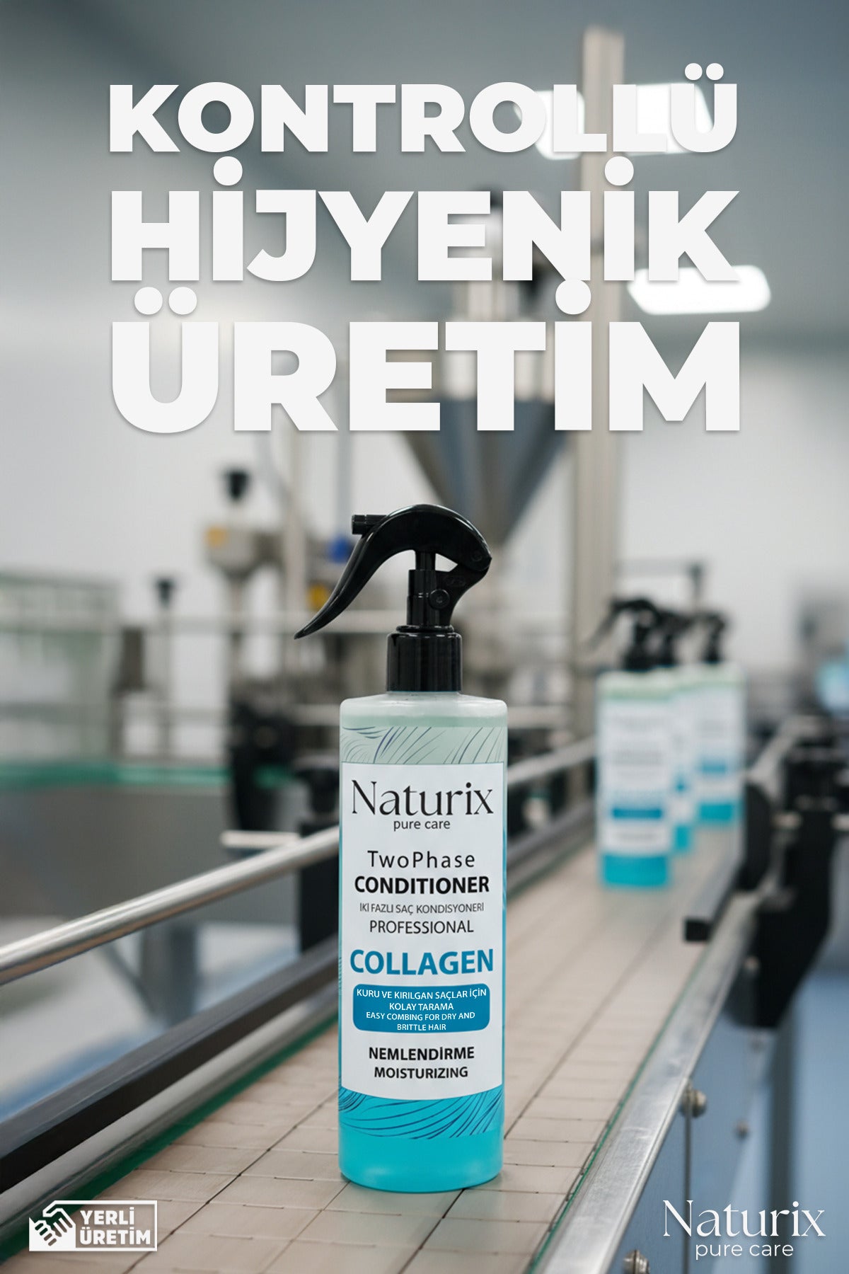 Collagen Iki Fazlı Saç Bakım Ve Fön Suyu 400 ml - Yoğun Nemlendirme ve elastikiyet