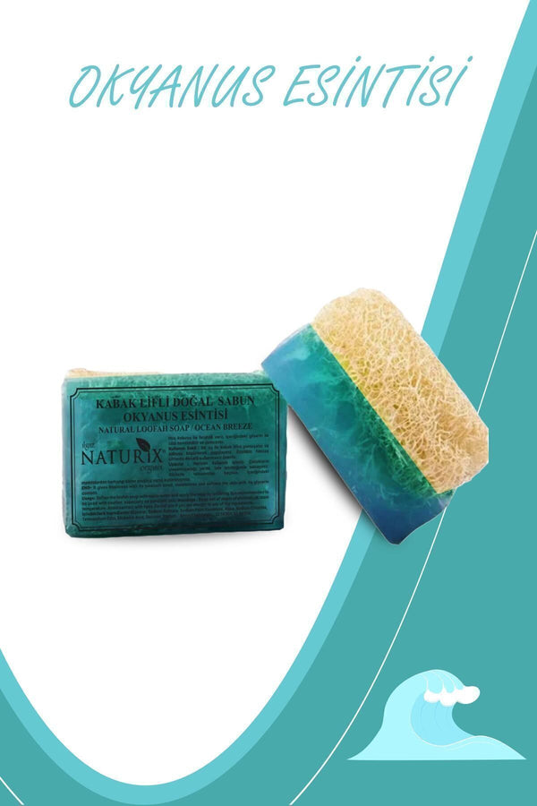 Kabak Lifli Okyanus Esintisi Sabun 130 gr | Mineralli Nemlendirici Ve Peeling Etkili Sabun