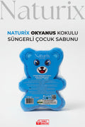Ayıcık Şekilli Süngerli Okyanus Ferahlığı Çocuk Sabunu Hassas Ciltler İçin Yumuşak Bakım - 150 gr