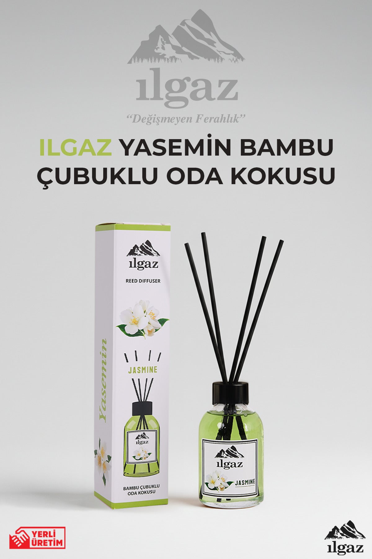 Yasemin Çiçeği Bambu Çubuklu Oda Kokusu 110 ml | Red Diffuser Jasmine Sakinleştirici Ortam Kokusu