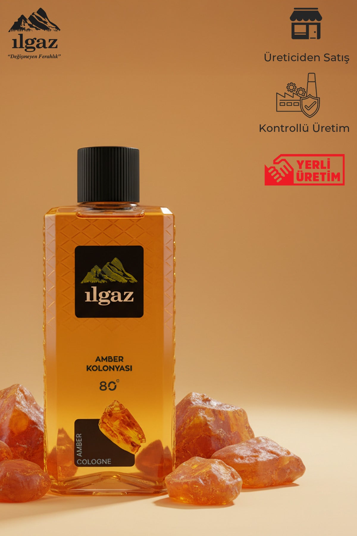 Amber Kolonyası 2'li Set 80 Derece 400 Ml | Elegance Series