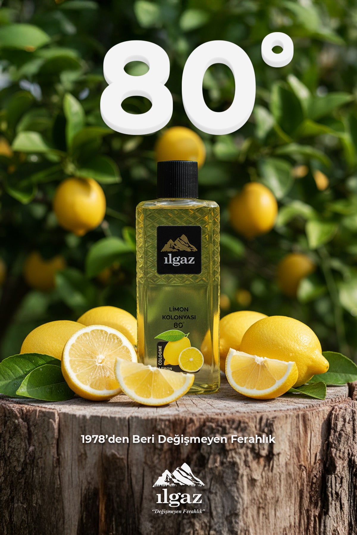 Limon Kolonyası 4'lü Set 80 Derece 400 ml | Elegance Series