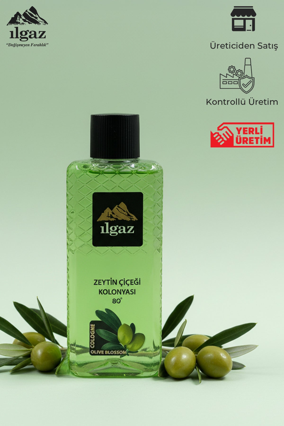Zeytin Çiçeği Kolonyası 4'lü Set 80 Derece 400 ml | Elegance Series