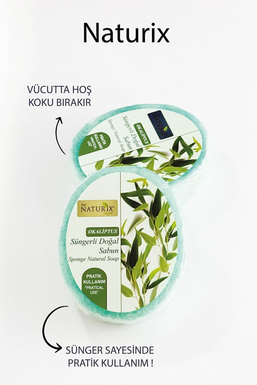 Okaliptus Süngerli Sabun 150 gr | Parlaklık Ve Doğal Peeling Etkisi