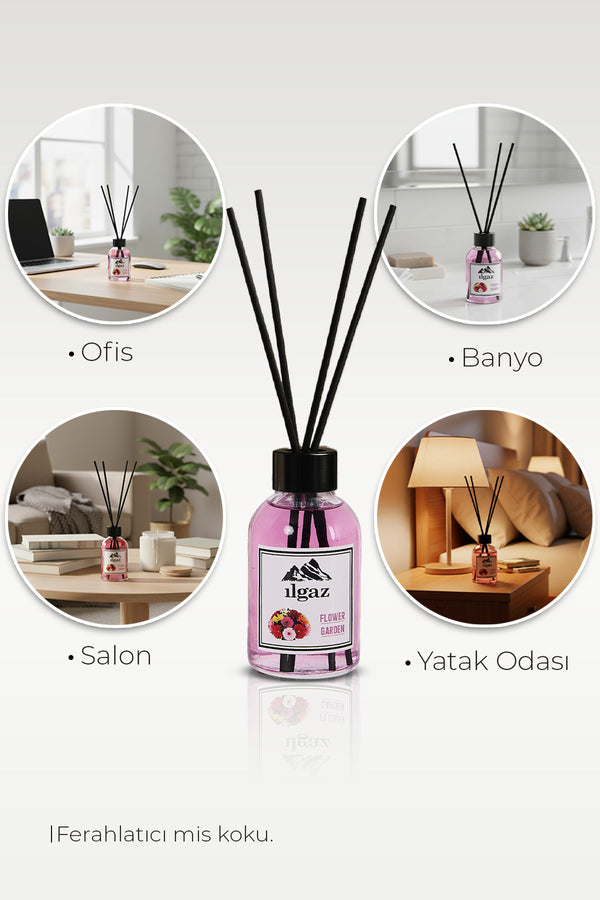 Çiçek Oda Kokusu 110 ml Çiçek Bahçesi Oda Parfümü Bahar Kokusu Parfümlü Ortam Kokusu