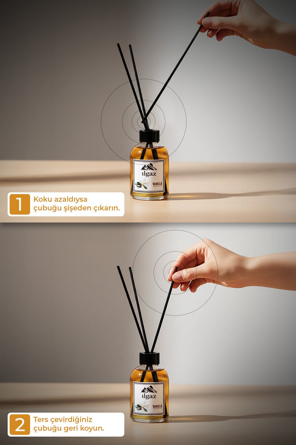 Vanilya Bambu Çubuklu Oda Kokusu 110 ml | Red Diffuser Vanilla Ortam Kokusu