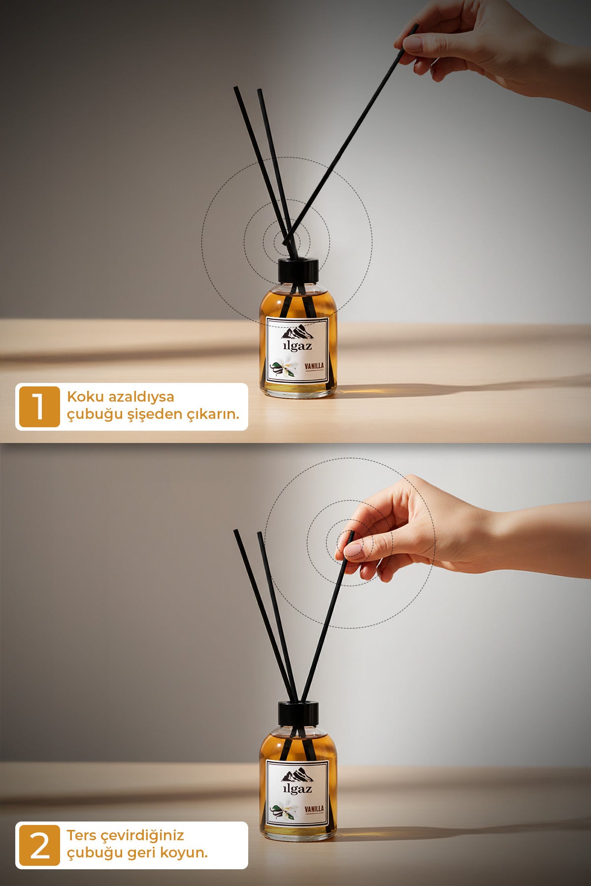 Vanilya Bambu Çubuklu Oda Kokusu 110 ml | Red Diffuser Vanilla Ortam Kokusu
