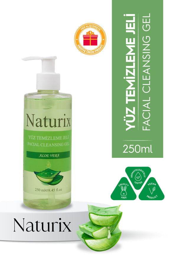 Aloe Vera Özlü Yüz Temizleme Jeli Canlandırıcı Ve Nemlendirici Bakım - 250 ml