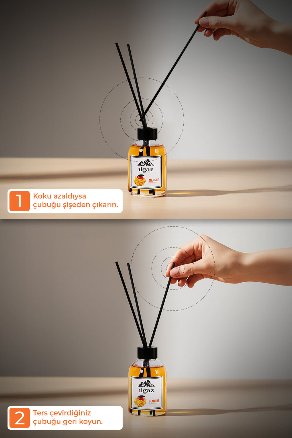 Mango Bambu Çubuklu Oda Kokusu 110 ml | Red Diffuser Mangue Meyveli Ortam Kokusu