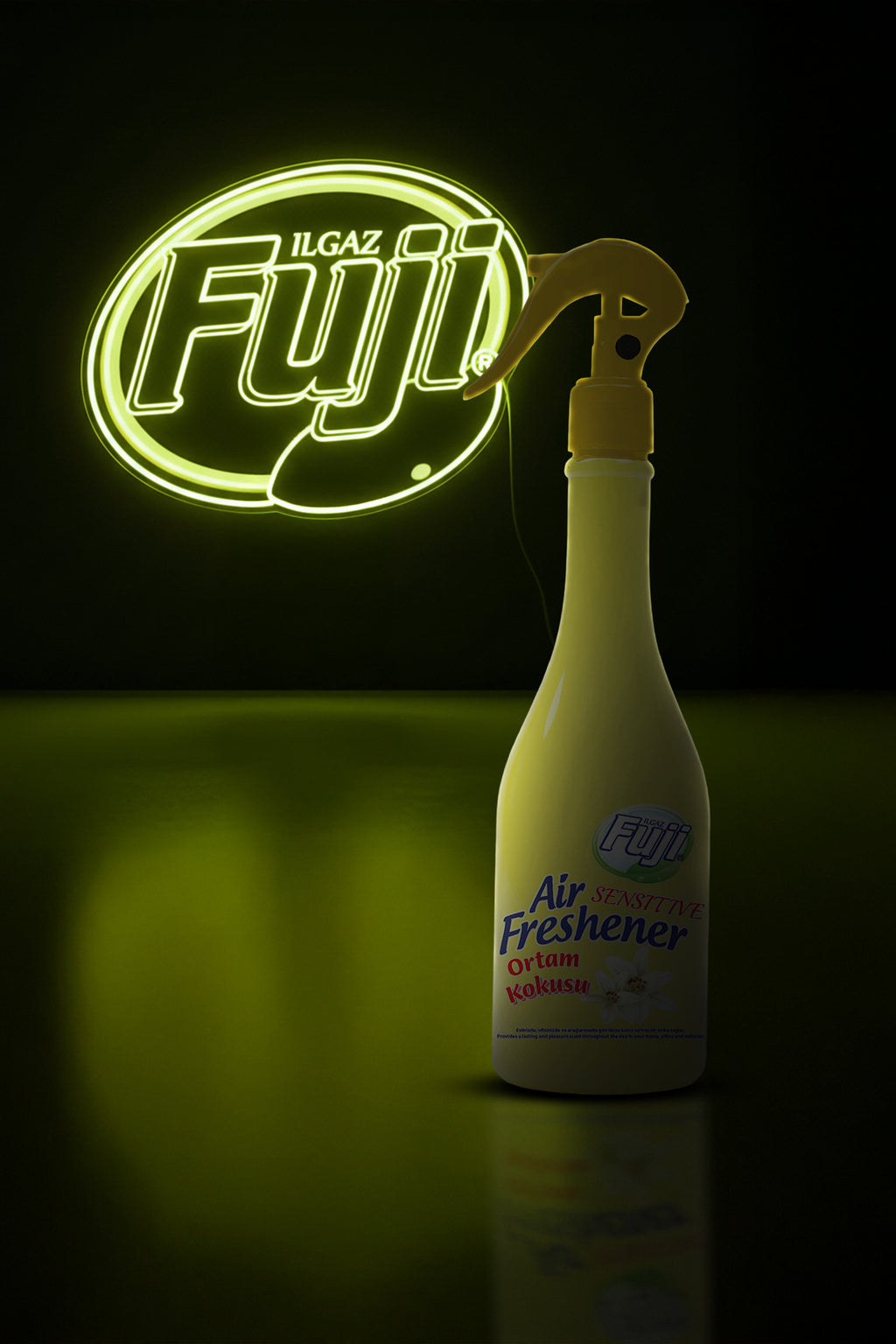 Sensitive Oda Spreyi 400 ml - 6'lı Eko Paket | Air Freshener Neon Beyaz Zambak Oda Kokusu