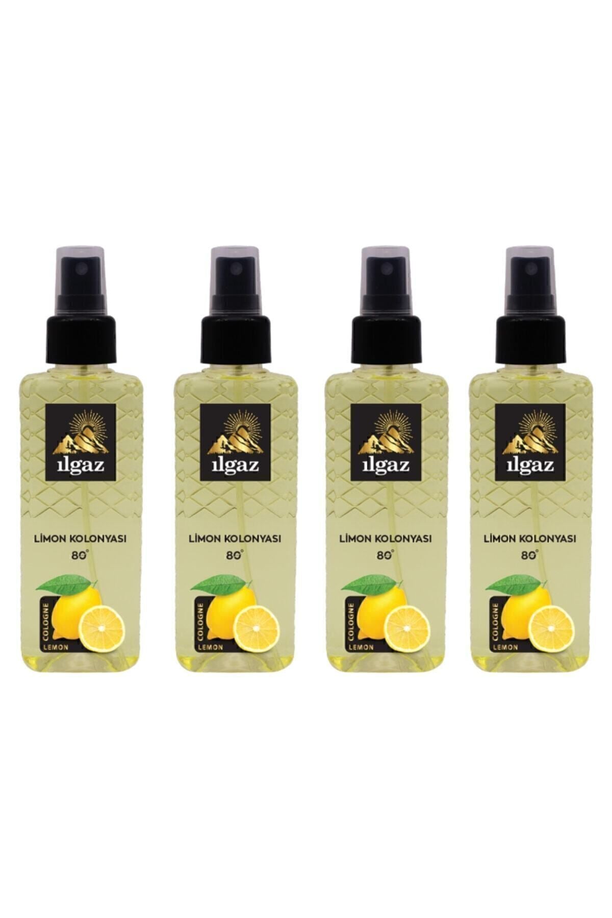 Limon Kolonyası 80 Derece 150 ml - 4'lü Eko Paket | Elegance Series Sprey Kolonya