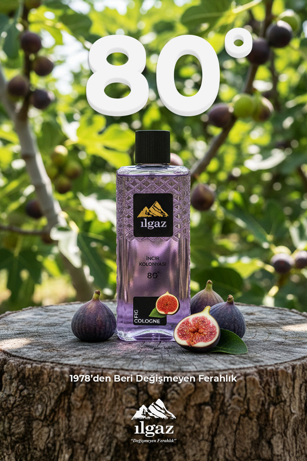 İncir Kolonyası 2'li Set 80 Derece 400 ml | Elegance Series