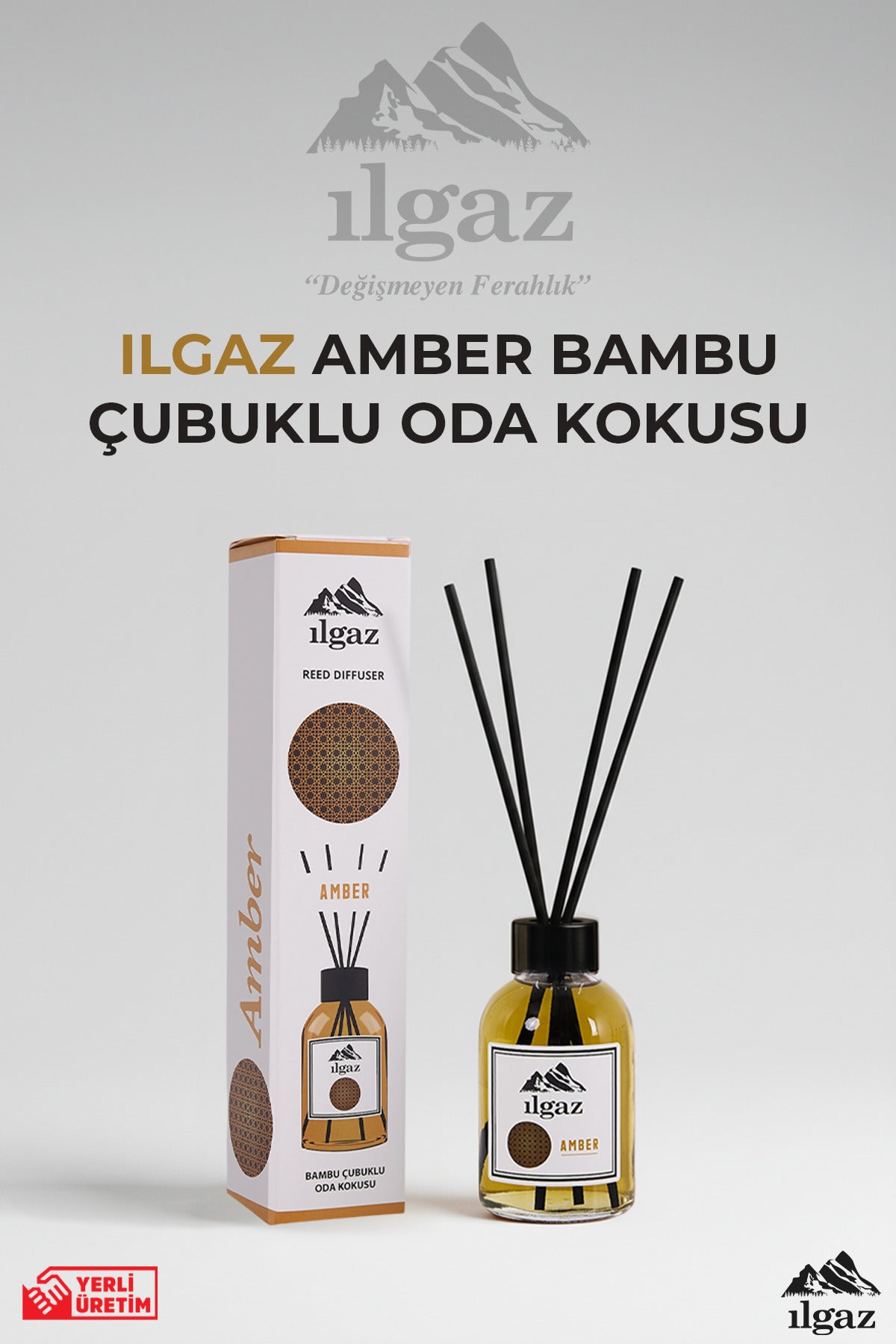 Amber Bambu Çubuklu Oda Kokusu 110 ml | Red Diffuser Misk Ortam Kokusu