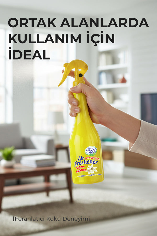 Sensitive Oda Spreyi 400 ml - 6'lı Eko Paket | Air Freshener Neon Beyaz Zambak Oda Kokusu