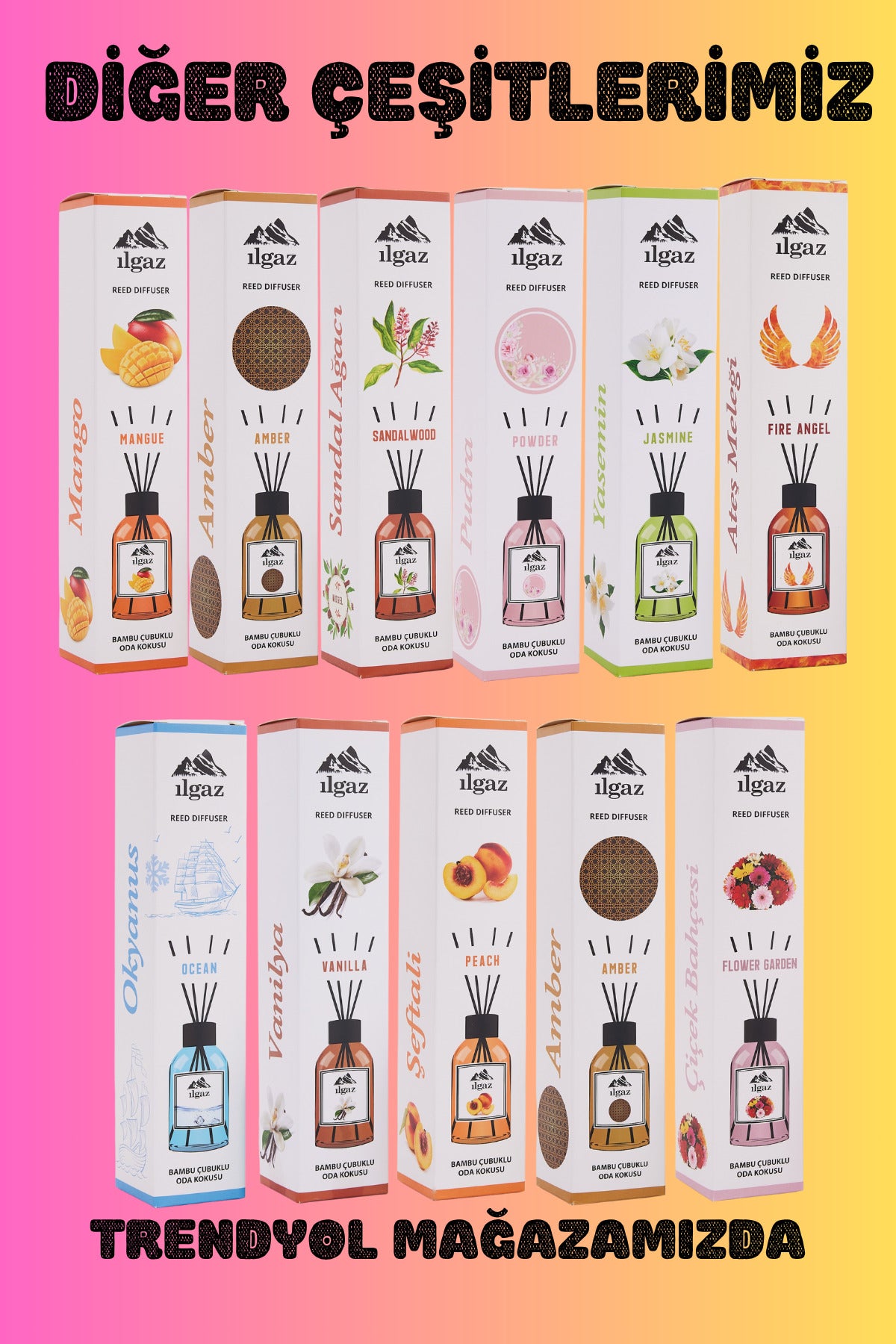 Yasemin Çiçeği Bambu Çubuklu Oda Kokusu 110 ml & Yasemin Çiçeği Yedek Likit Şişe 200 ml
