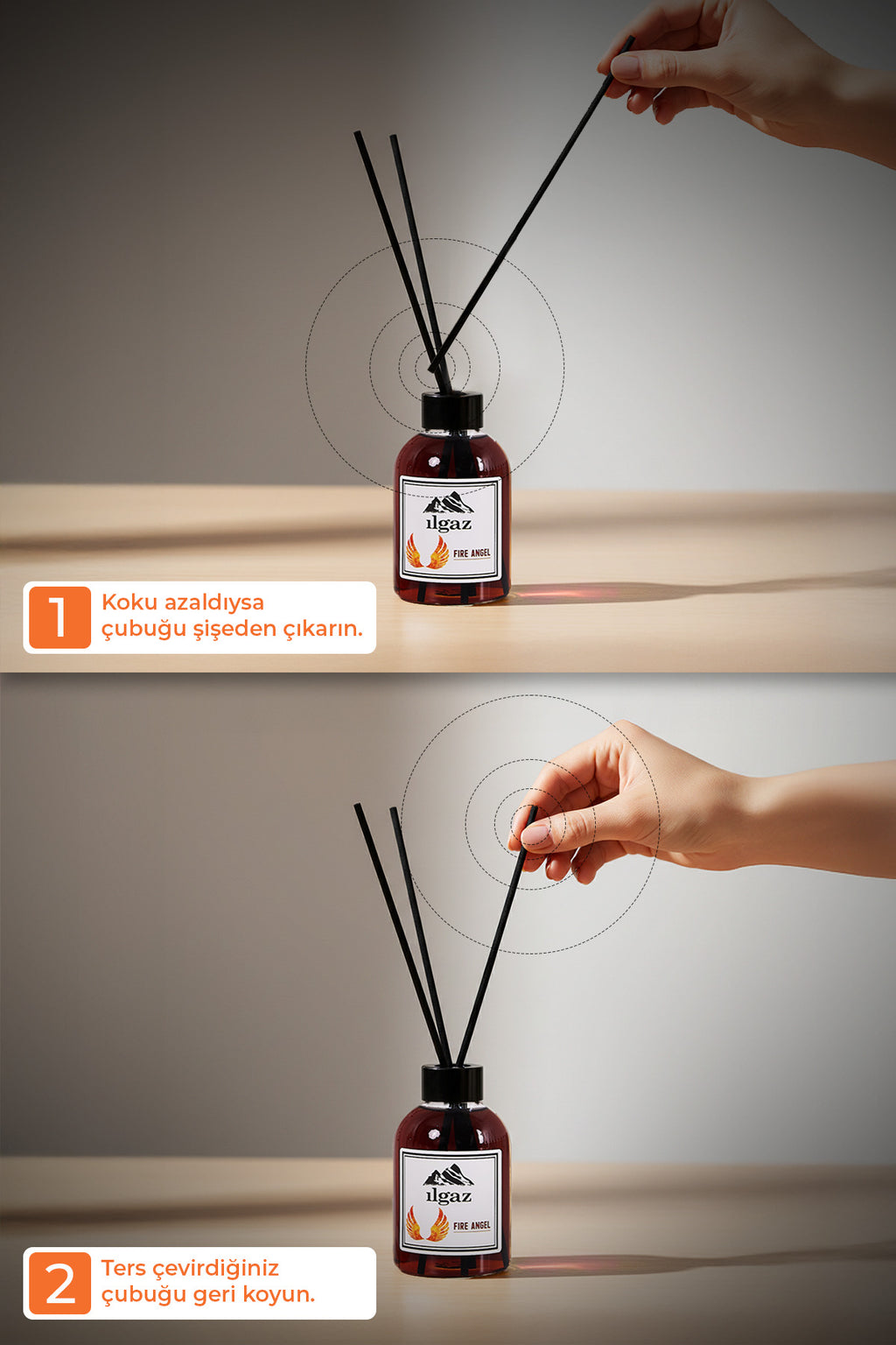 Ateş Meleği Bambu Çubuklu Oda Kokusu 110 ml | Red Diffuser Fire Angel Ortam Kokusu