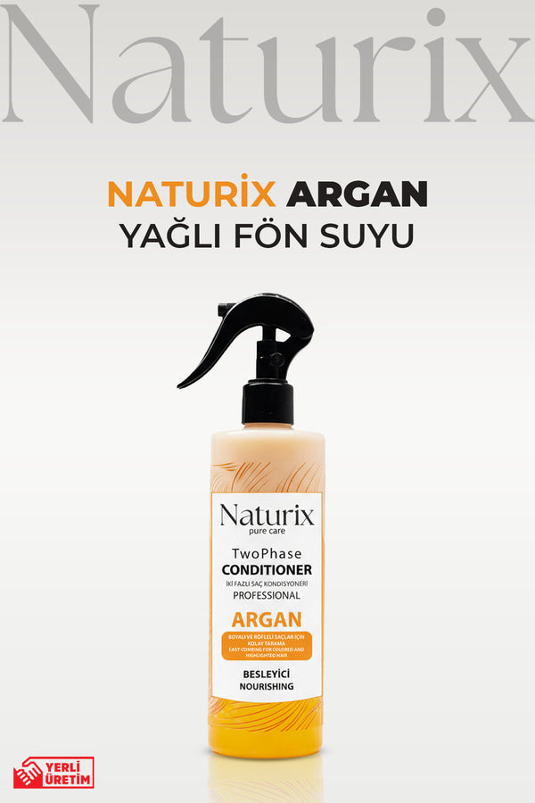 Argan Yağlı Iki Fazlı Saç Bakım Ve Fön Suyu 400ml - Besleyici Bakım Ve Parlaklık