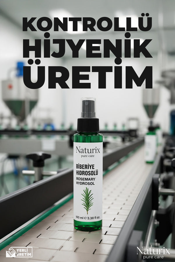 Biberiye Suyu %100 Doğal, Dökülme Karşıtı ve Saç Uzamasını Destekleyici Saç Toniği - 100 ml