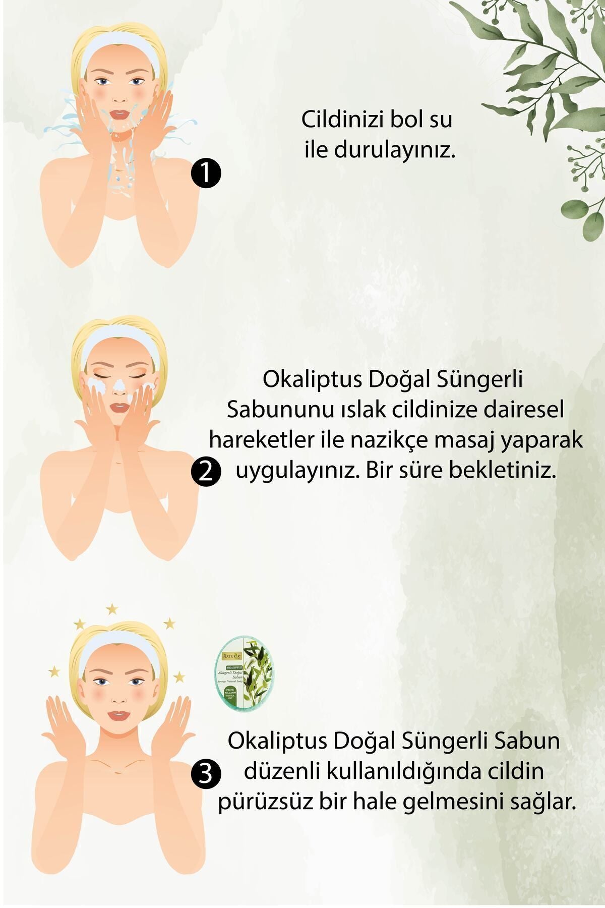 Okaliptus Süngerli Sabun 150 gr | Parlaklık Ve Doğal Peeling Etkisi