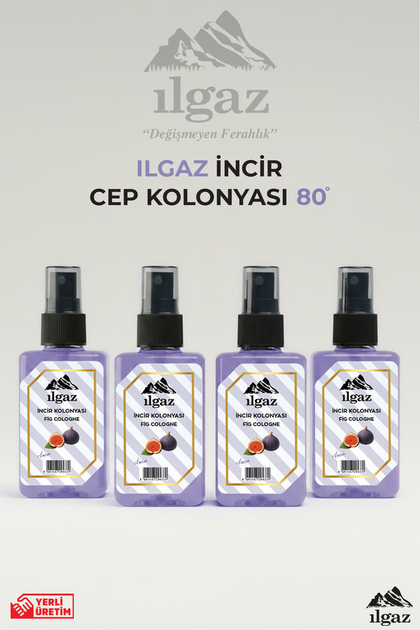 İncir Sprey Kolonya Cep Boy Elegance Series 4'lü Eko Paket - 4x50 ml