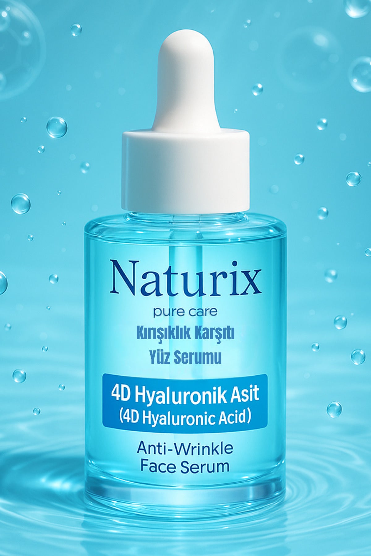 Kırışıklık Karşıtı Yüz Serumu | 4D Hyaluronic Acid | Derin Nemlendirme & Cilt Yenileme 30 ml