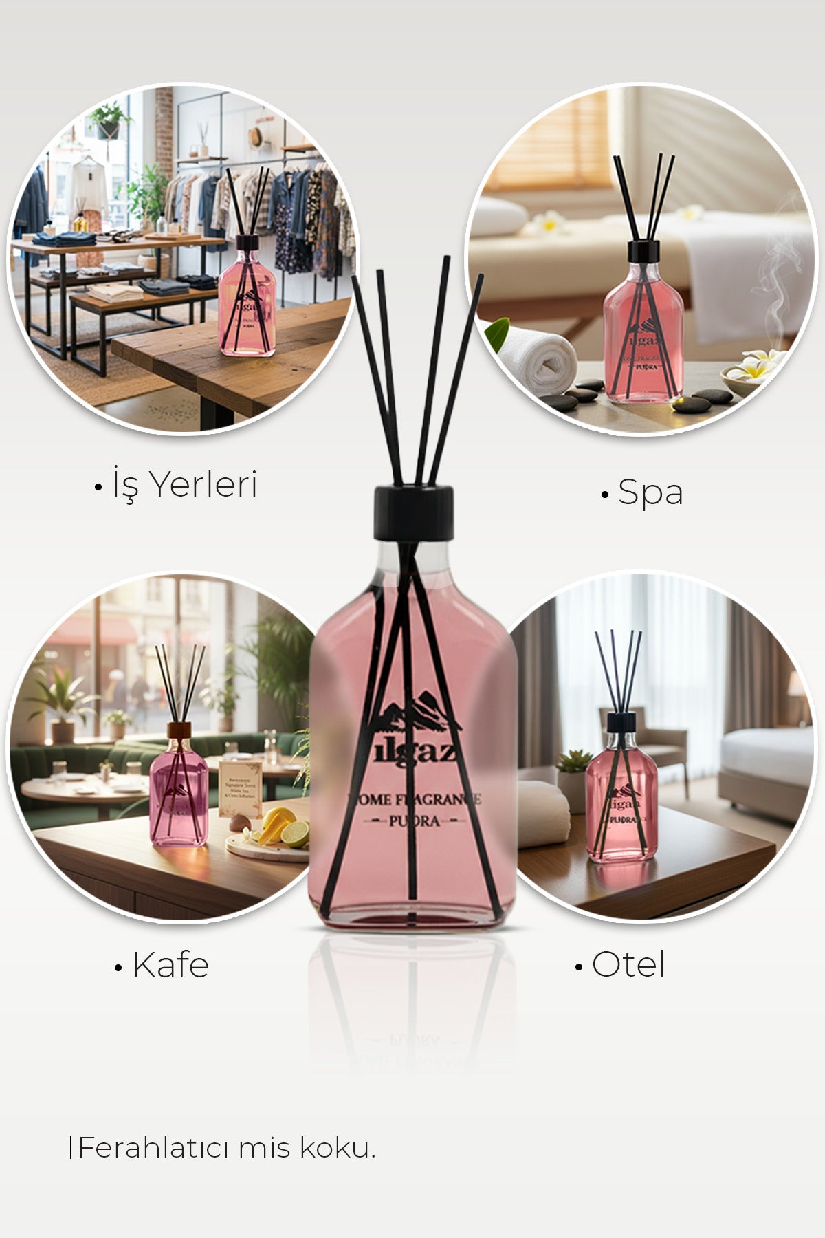 Pudra Bambu Çubuklu Oda Kokusu 200 ML | XL Red Diffuser