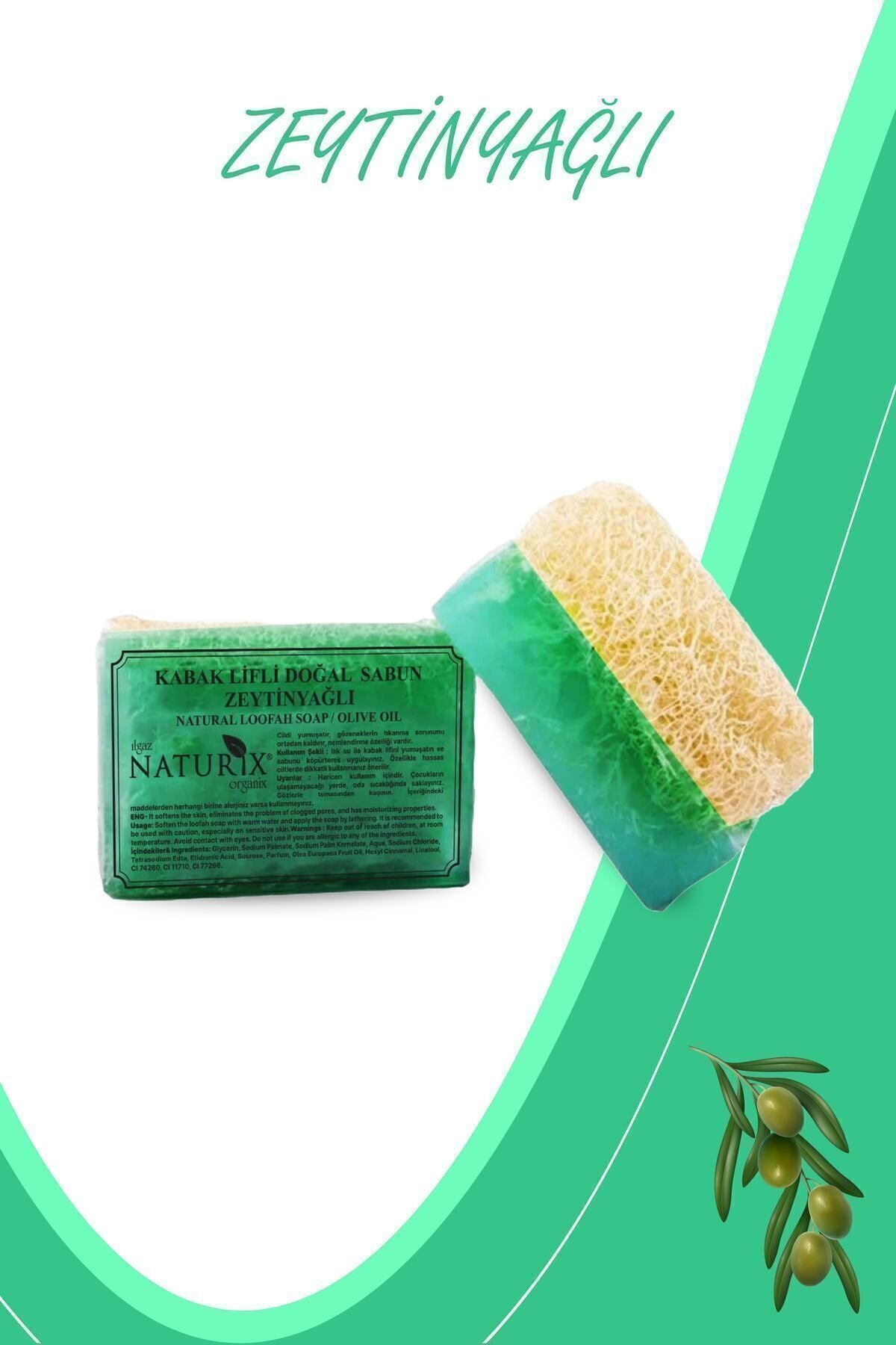 Kabak Lifli Zeytinyağlı Sabun 130 gr | Peeling Etkili Nemlendirici Ve Arındırıcı Sabun